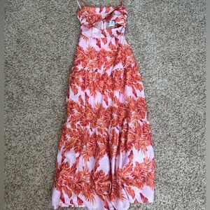 HELLO MOLLY midi floral cut out dress! Size XS!